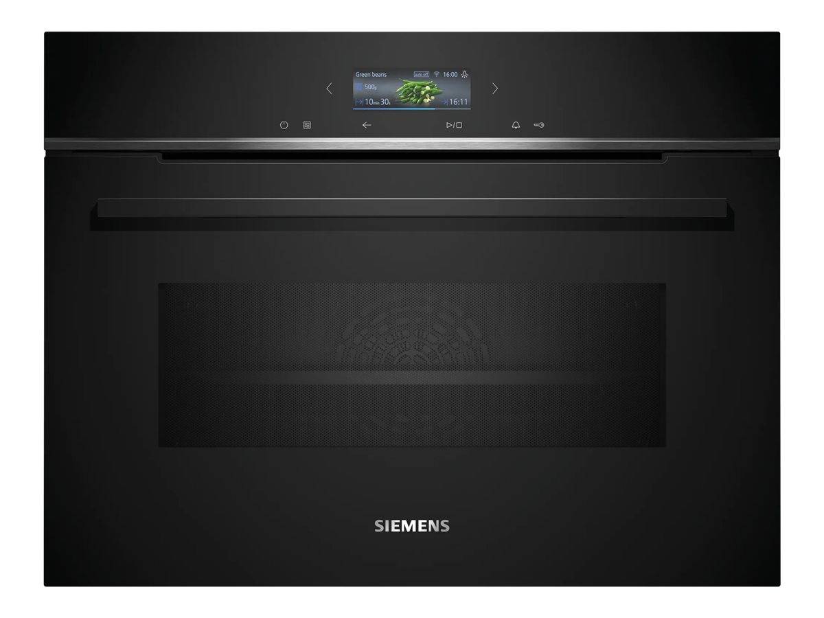 Siemens iQ700 Sort Kombinationsovn 45liter Kombinationsovn --> I externt lager, forväntat leveransdatum hos dig 15-03-2026