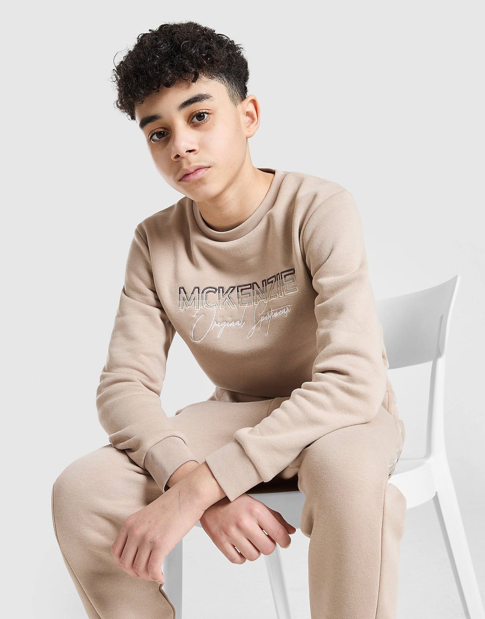 McKenzie Harley Fleece Crew Sweatshirt Junior, Creme