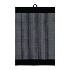 NOBLE HOUSE Kitchen Towel Ronja Recycled Stripe |Svart |50X70 cm x 1.5