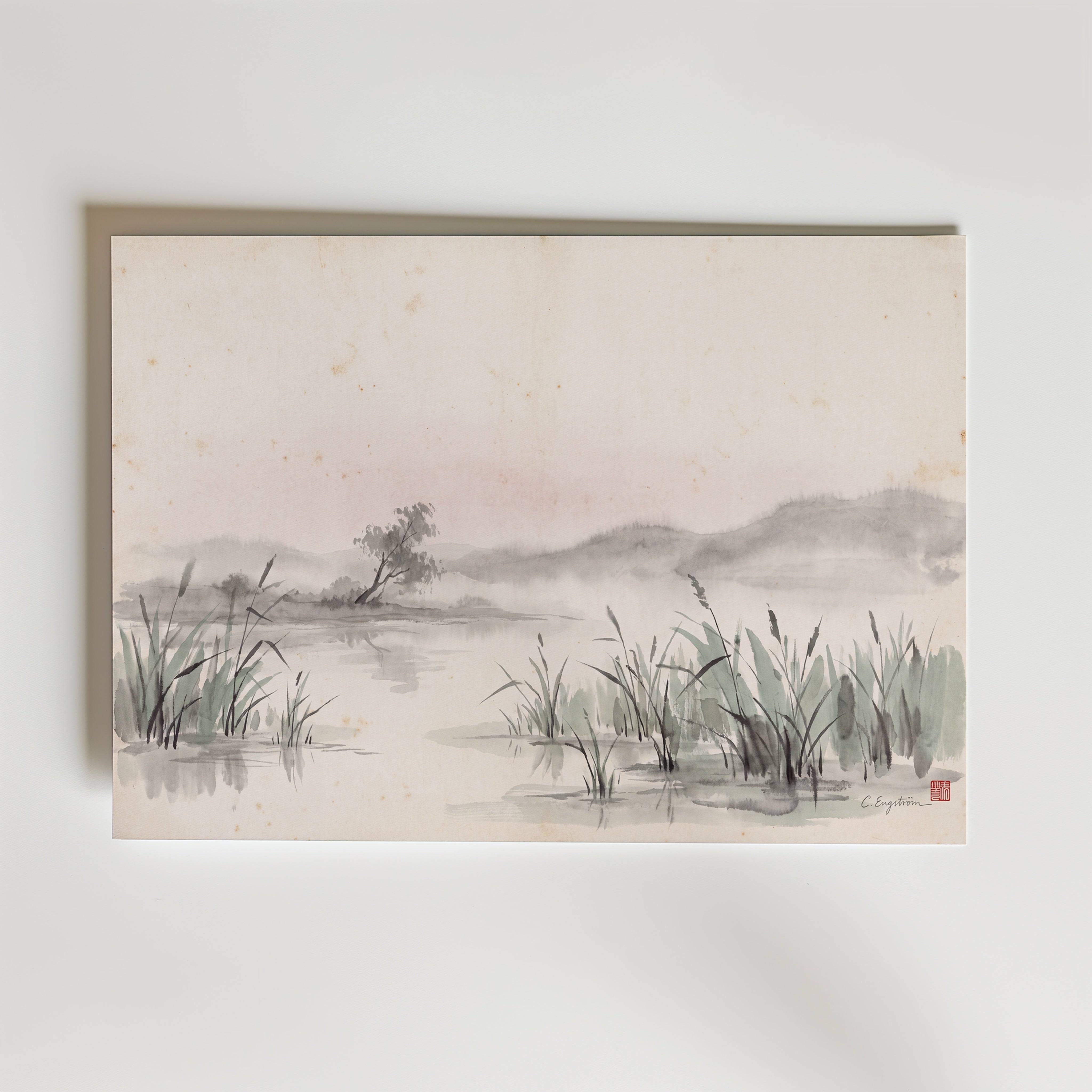 Lakeside By Caroline Engstr�m - Fine Art Poster 21x30 cm Utan passepartout