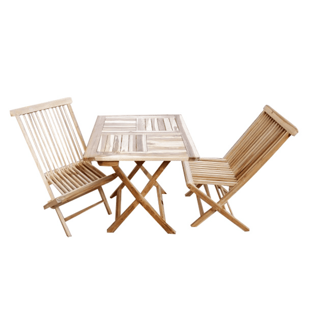 Dacore Teak Cafésæt 70 x 70 cm.