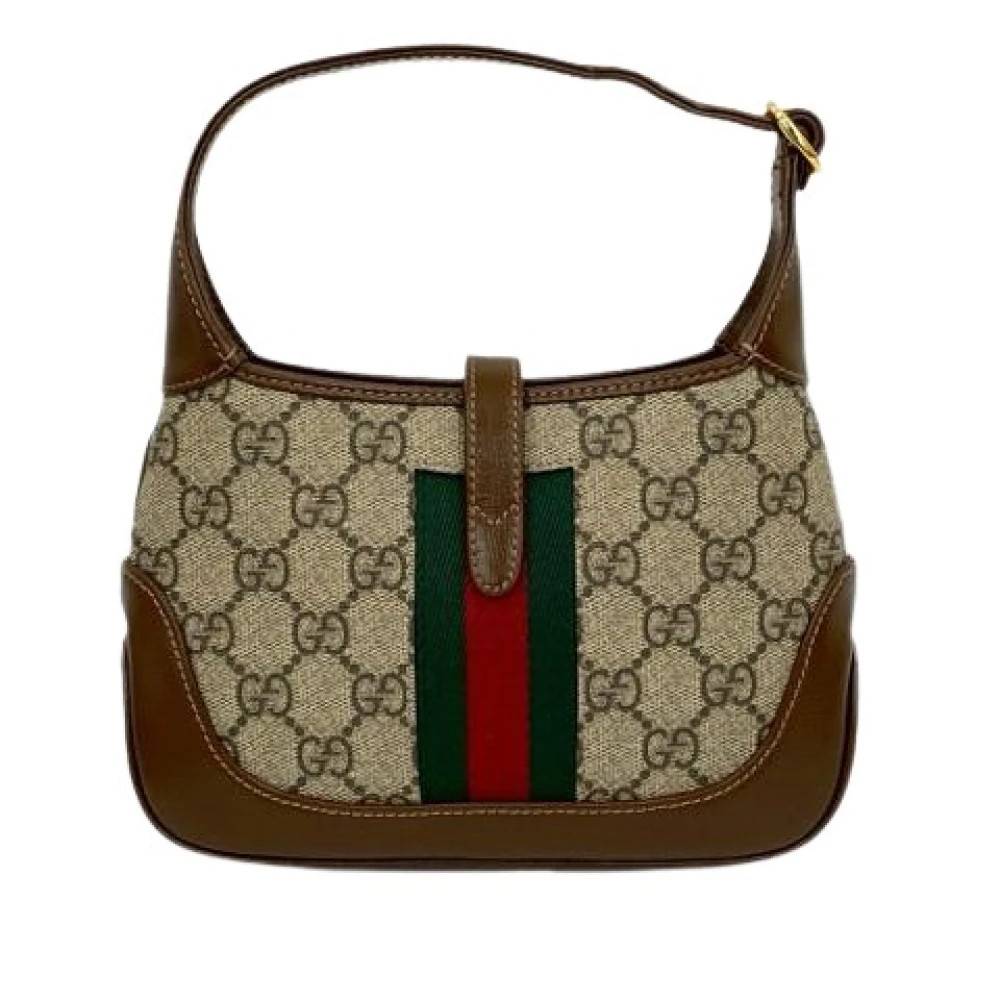 Gucci Vintage Pre-owned Jackie 1961 Skuldertaske - Vintage - Dame - Beige - ONE SIZE - Uld