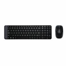 Tangentbord och Mus Logitech Wireless Combo MK220 Svart QWERTY Qwerty US