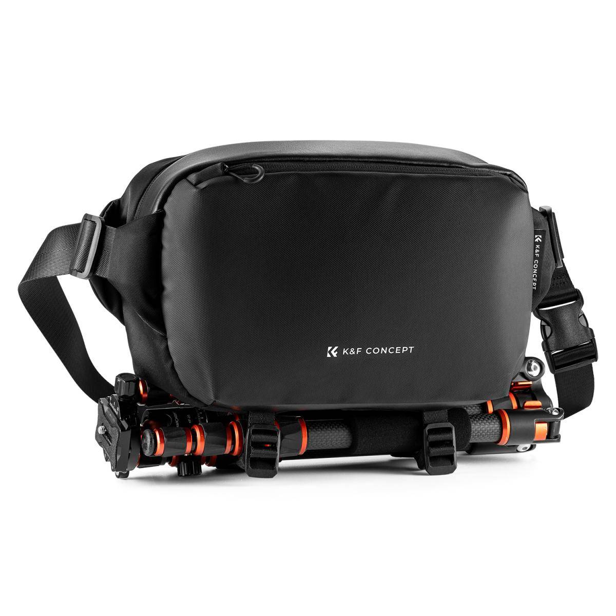 KENTFAITH Alpha Camera Sling Bag 6L Photography Shoulder Bag, Compatible with Canon / Nikon / Sony Cameras / DJI Mavic Drones - Sling Bag 6L Urban Wander 01 (Black )