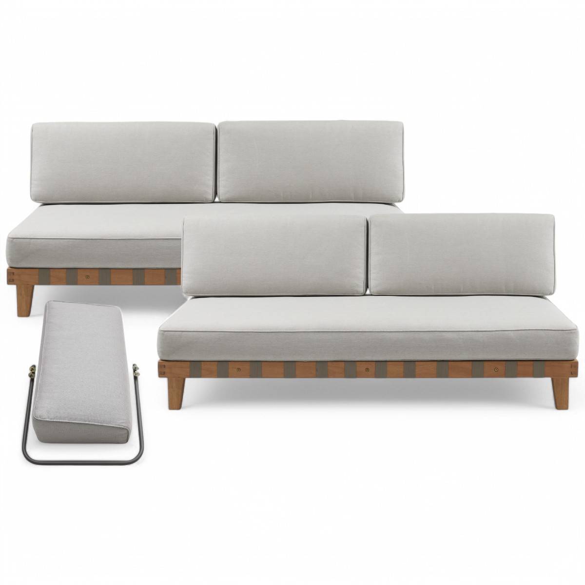MAX | Ankaw - Havesofa - Hjørnesofa - Lysegrå