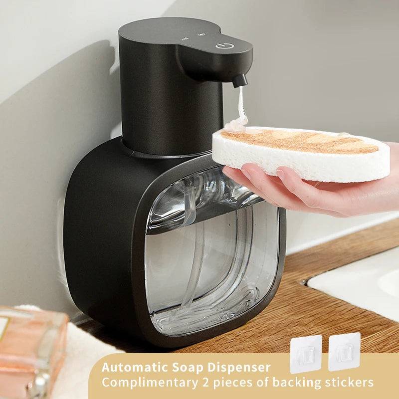 New Wall Mounted Automatic Soap Dispenser Foam Smart Hand Washing - P4D Black Liquid