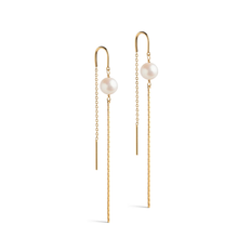 Enamel - Aga Pearl Earrings