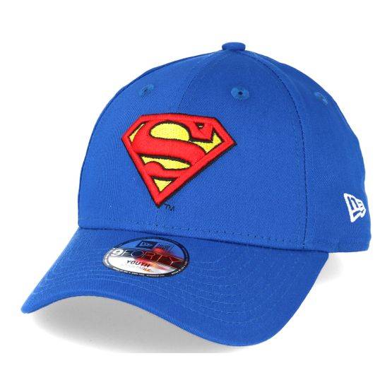 New Era - Blå adjustable Keps - Kids Hero Essential Superman Blue 9forty Adjustable @ Hatstore