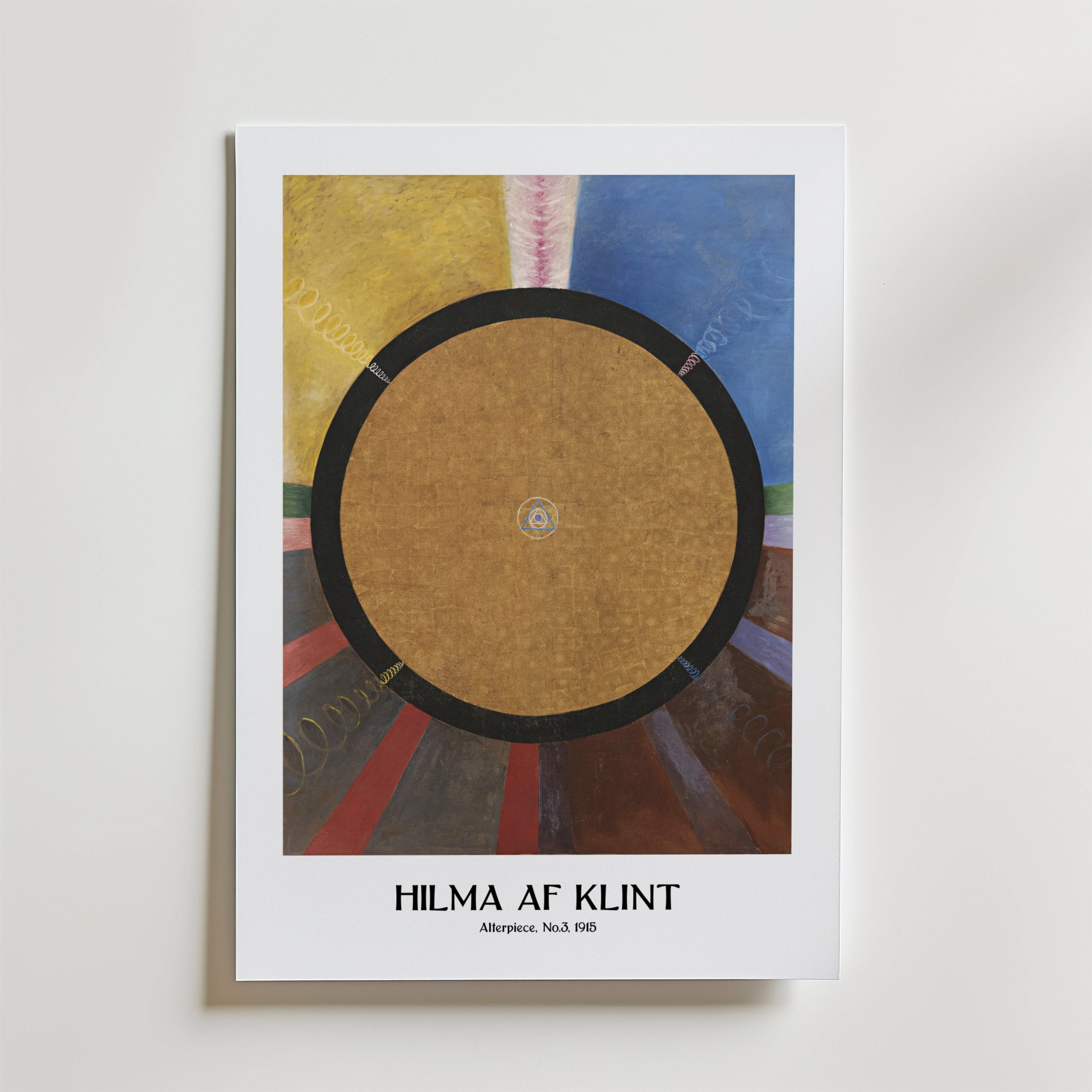Hilma af Klint The Altarpiece No.3 Poster - Fine Art Poster 100x140 cm