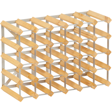 Vinställ Traditional Wine Rack Trä 30 flaskor