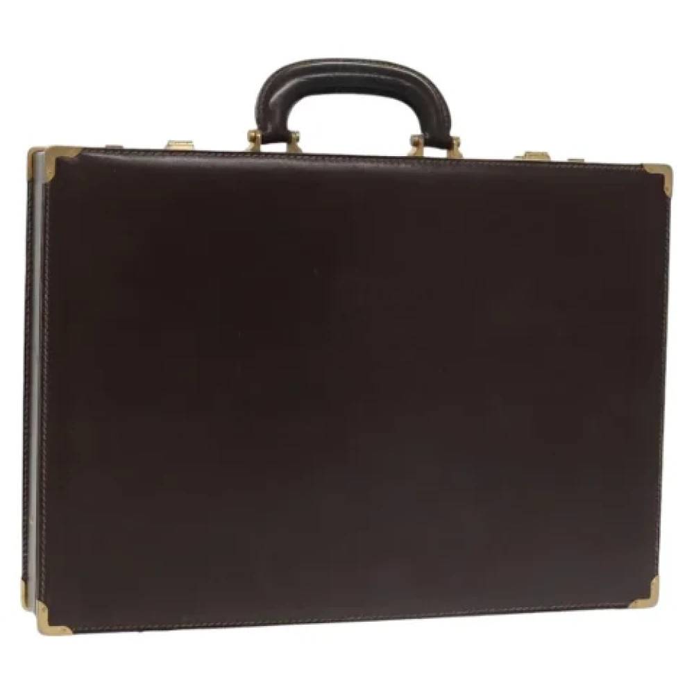 Loewe Pre-owned Pre-owned Laeder rejsetasker - Vintage - Dame - Brun - ONE SIZE - Tyl