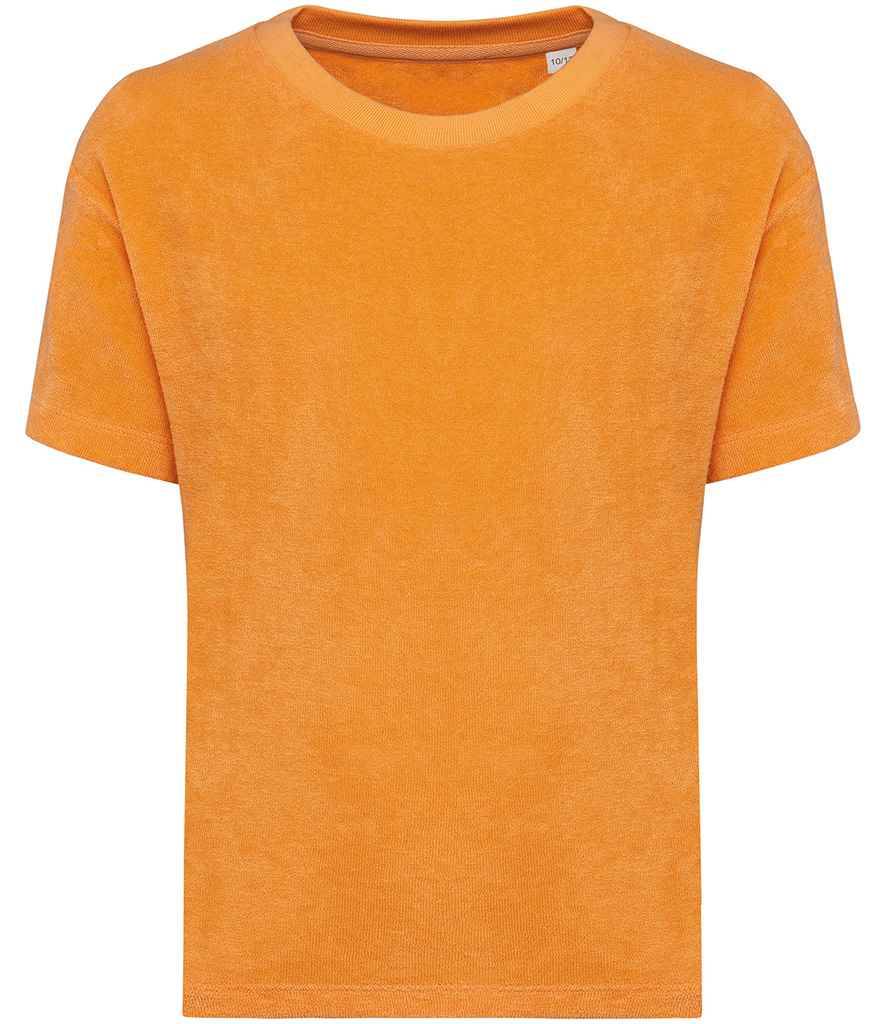 Organic Towel-feel T-shirt: Kids - 10-12 / Apricot (10-12)