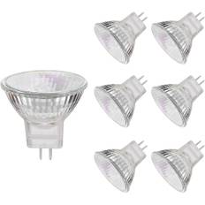 MR11 Halogenpærer, 20W 12V MR11 GU4 Halogen Spotpærer, Varm Hvid, 6-pak