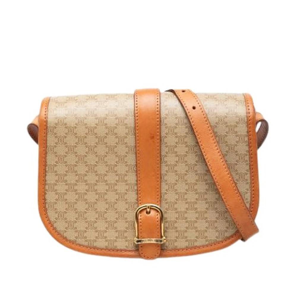 Celine Vintage Pre-owned Vintage Crossbody Bag - Vintage - Dame - Beige - ONE SIZE - Uld