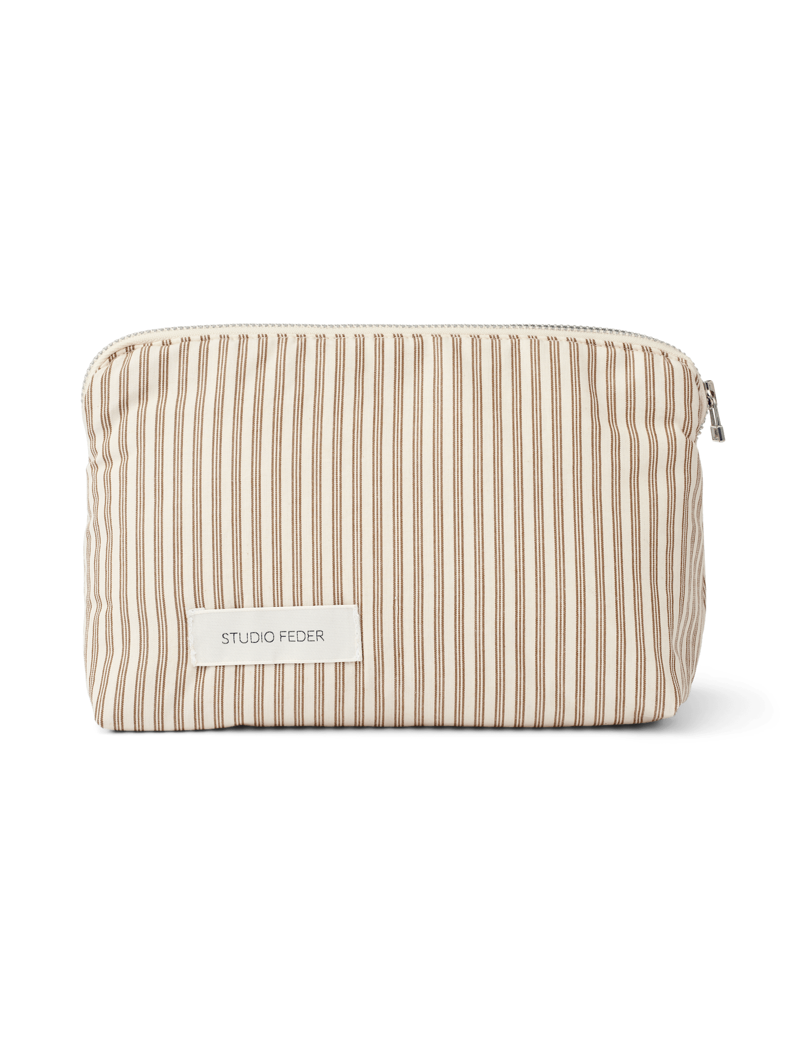 CELIA MINI TOILETTASKE - BROWN BEACH STRIPE