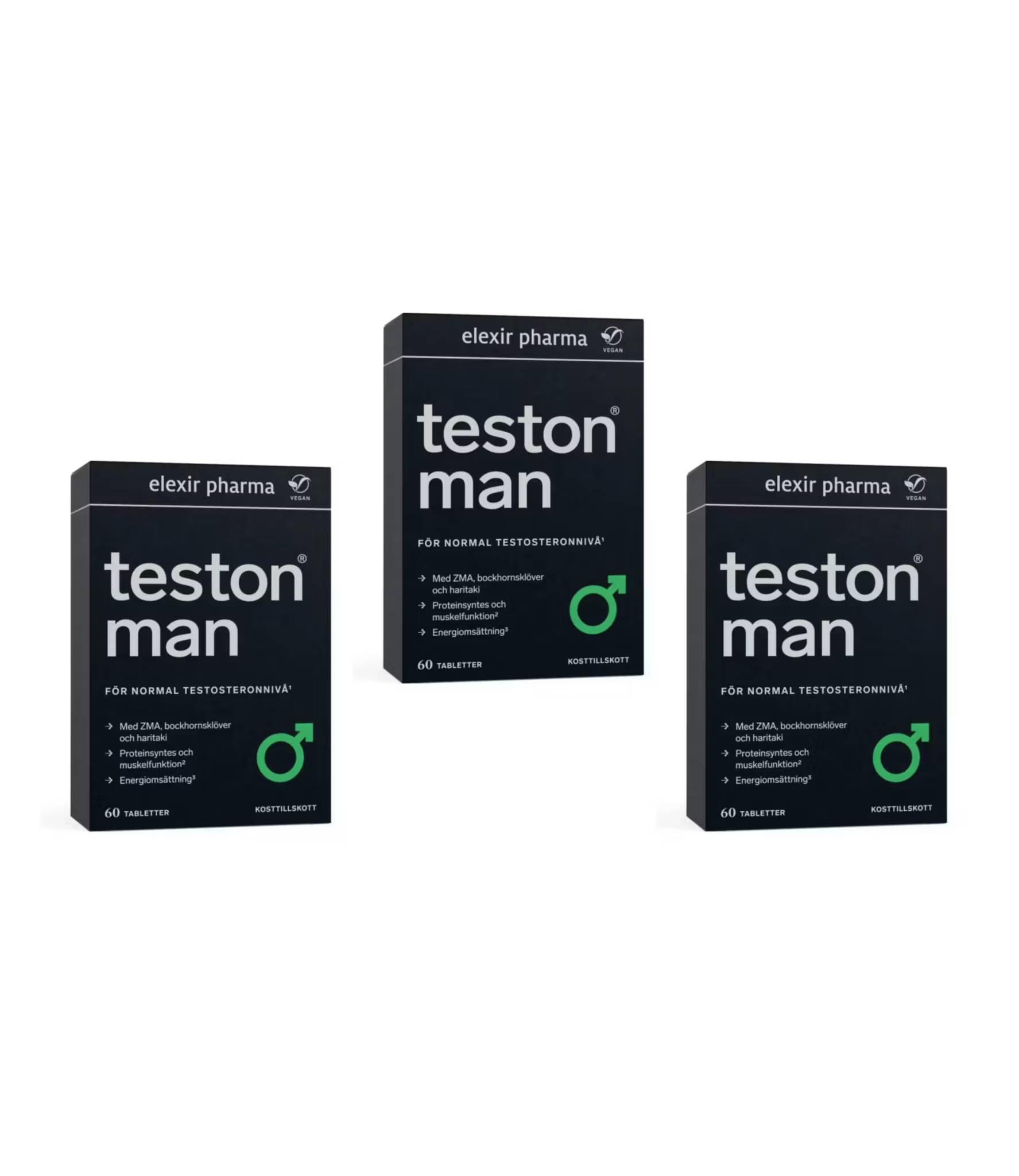 3 x Elexir Teston Man Balans, 60 tabletter