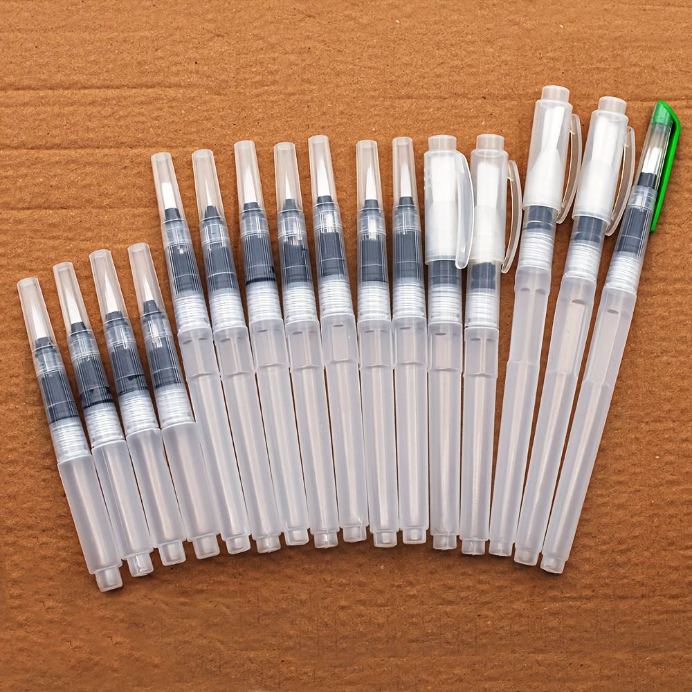 16 pcs Watercolor Brush Pens,Watercolor Brushes Set, Water Color Pens, Watercolor Brush Set, Refillable Brush Pen