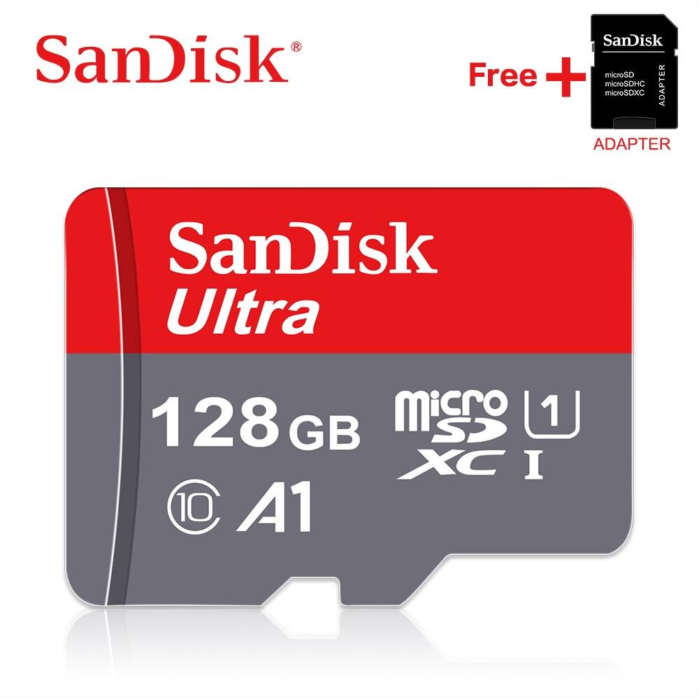Sandisk a1 minneskort 256gb 200gb 128gb 64gb 98mb/s 32gb 16gb micro sd-kort klass 10 uhs -1 flash-kortminne microsd tf / sd-kort