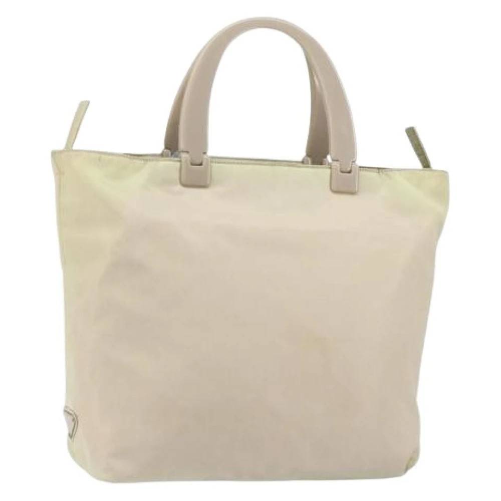 Prada Vintage Pre-owned Vintage Tote Bag - Vintage - Dame - Beige - ONE SIZE - Nylon