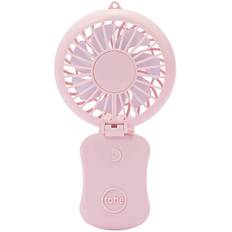 tone Portable Fan Portable Handy 2 Levels of Air Volume USB Width x Depth 4 x Height BH-05 Clip, Fan, Fan, Adjustment, Rechargeable, 8.5 16.5cm (Pink) rosa