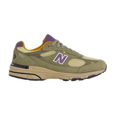 New Balance, Sko, Herre, Grøn, 40 1/2 EU, Suede, Suede Olive Leaf Sneakers 993