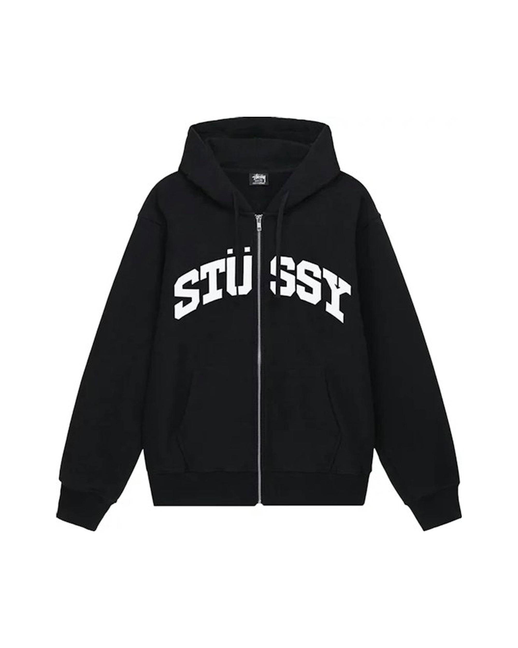 Stussy Block Sport Zip Hoodie Black - S