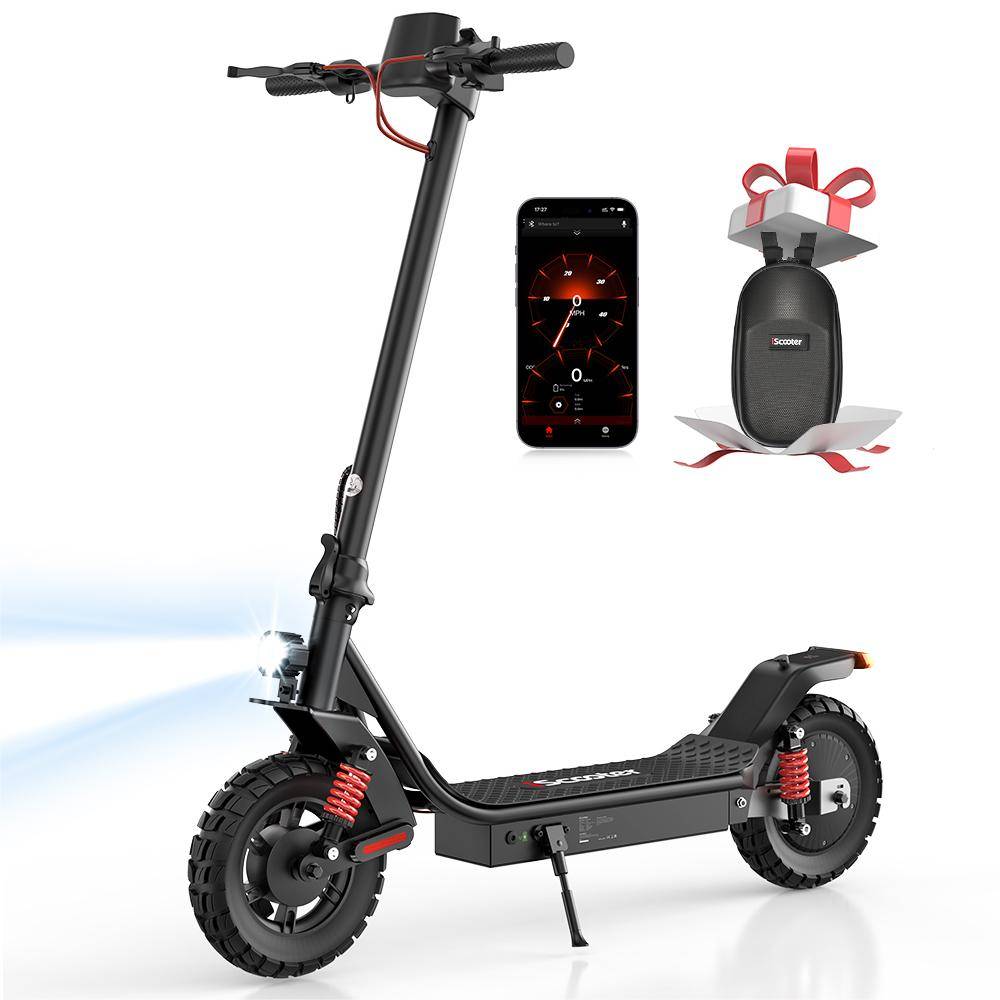 Iscooter i10Pro Terränggående Elskoter Vuxen 800W Motor Herr E-Vikbar Skoter 48V15AH Batteri 10 Tum Off-Road Däck dam EScooter.