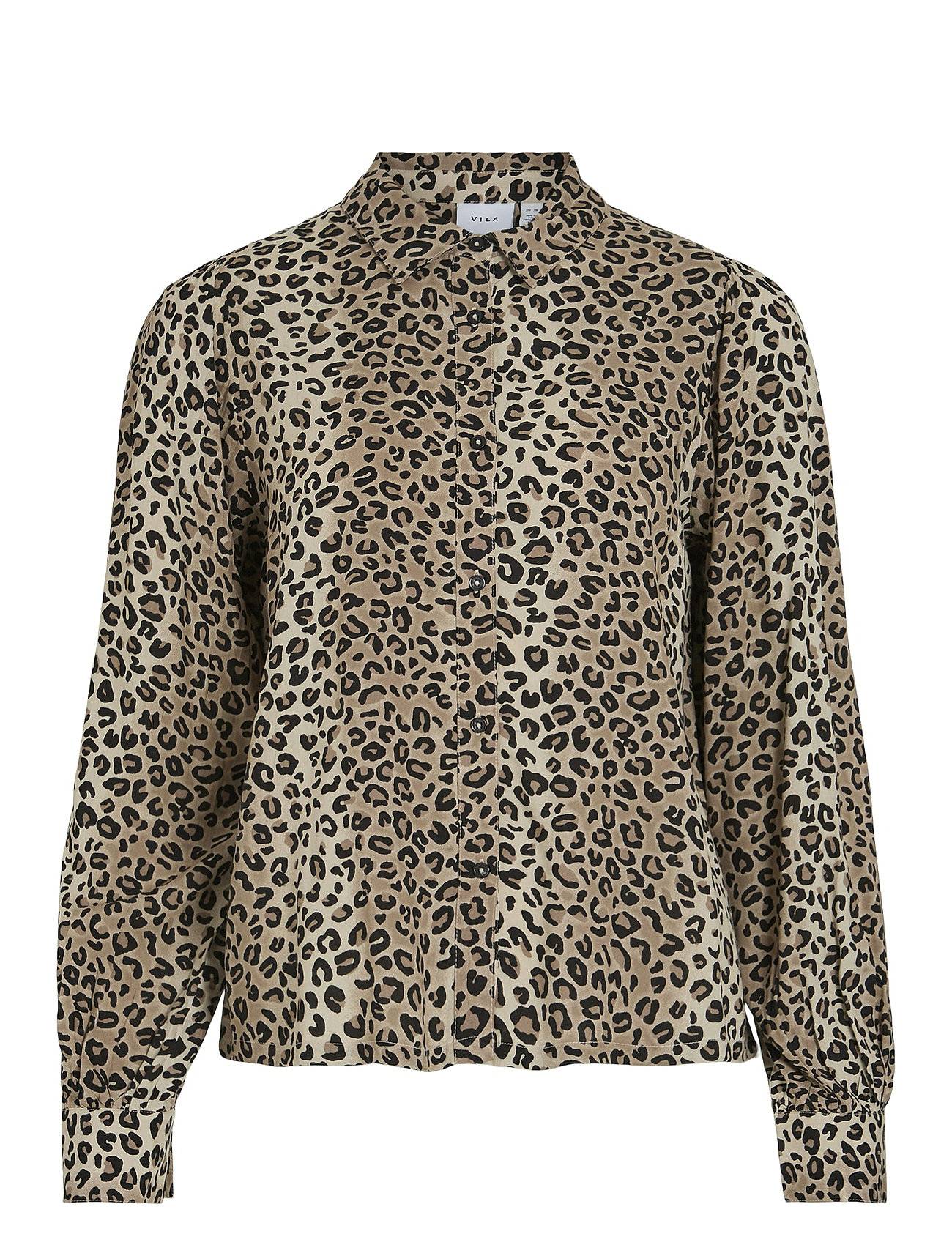 Vila Violine L/S Shirt - Brown - 36