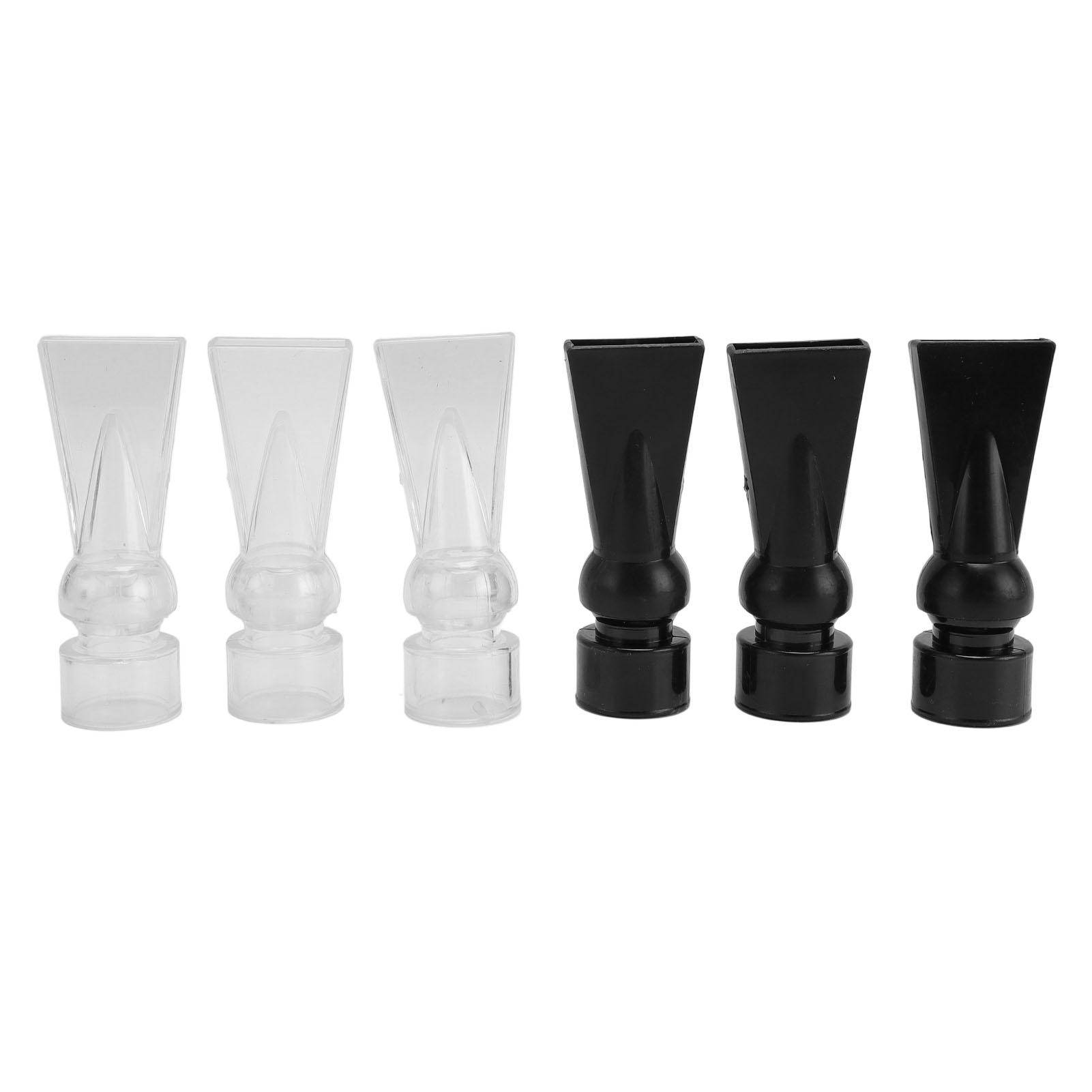 6 st Akvarium Anknäbbsmunstycken Set Plast Främjar Stabilt Vattenflöde Akvarium Vattenutlopp Platt