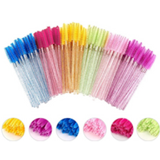 wholesale glitter mascara wands disposable eyelash lash brushes spoolies lash extensions eyelash lash spoolie mascara wand brush