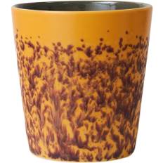 HK Living 70s Ceramics Coffee mug bay - NO_SIZE Muggar Med Öra Från Magasin - Yellow/green (NO_SIZE)