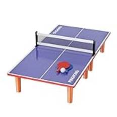 Bärbart pingisbord, Bärbart pingisbordset,Pingisbord hopfällbart med 2 paddlar 1 boll | Väderbeständigt stallbordtennisbord för barn Vuxna Spelrum Lägenheter Kontor