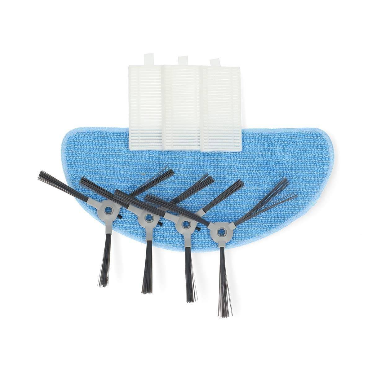 Robotdammsugare HEPA-filterkit – 3 filter, 4 borstar, mopp
