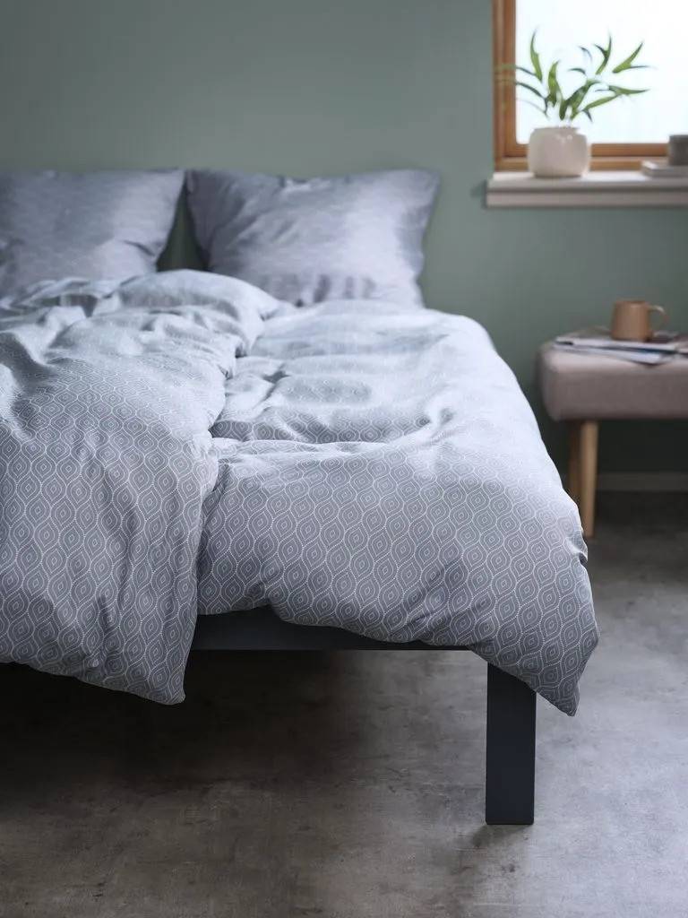 ASLI Basic Sengetøj ASLI mikrofiber 140x200 støvet blå