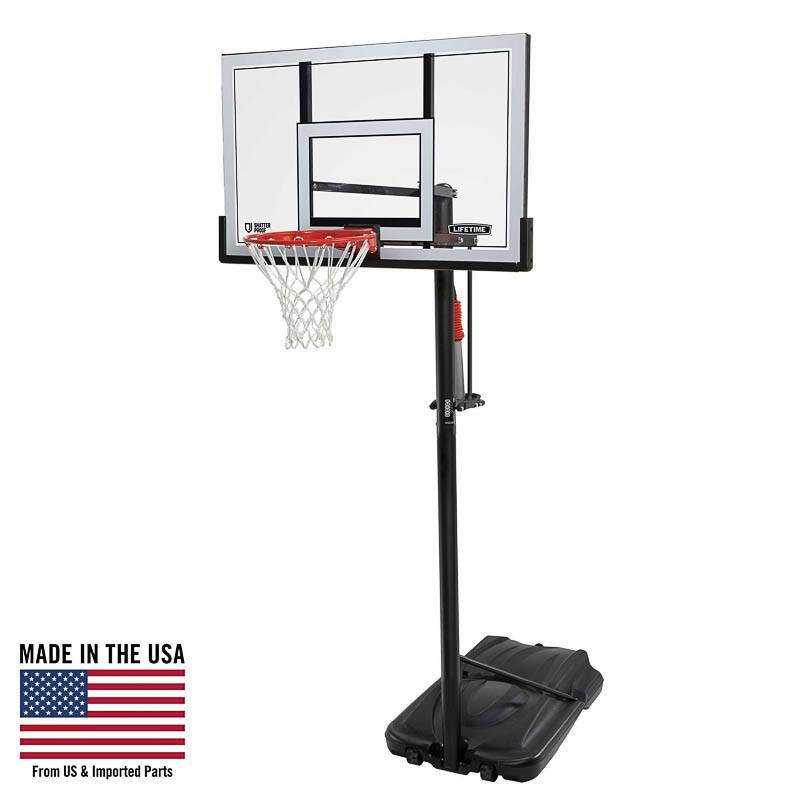 Lifetime New York Shatterproof Mobil Basketball Stander.