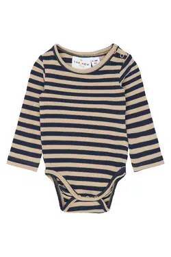 The New Siblings Fro Langærmet Rib Body - Navy Blazer Striped 92