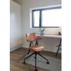 Vermund VL119 Kontorstol SH: 46-54,5 cm - Savanne Cognac Læder / Sort