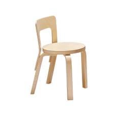 Artek - Barnstol N65, Björkfanér - Barnstolar - Alvar Aalto - Träfärgad - Trä