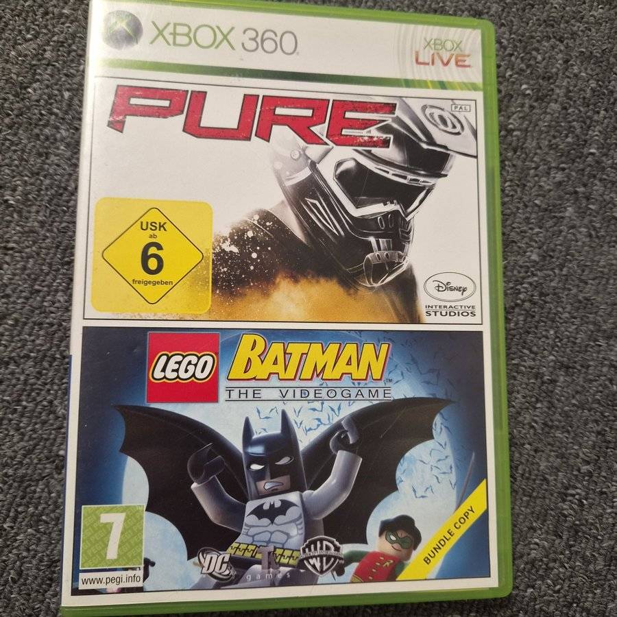 Pure och Lego Batman The Videogame till Xbox 360