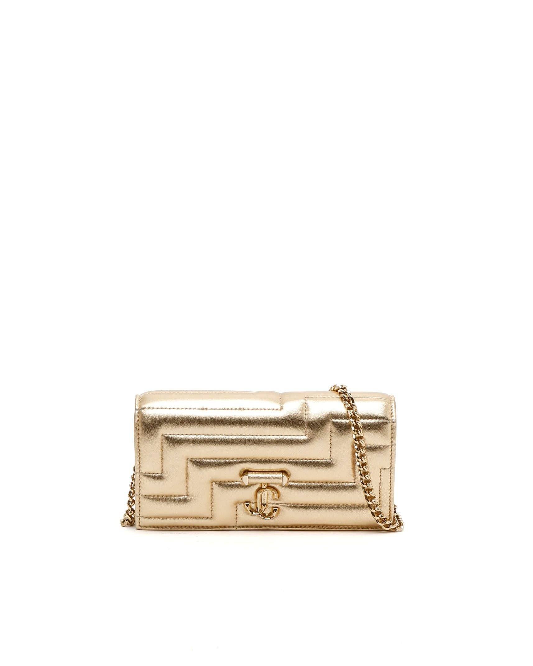 Jimmy Choo Varenne Avenue Wallet On Chain Bag - Gold - One Size
