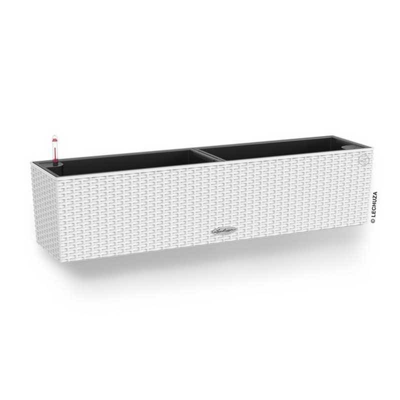Lechuza altankasse med selvvanding / Balconera Cottage Polyrattan - 6 farver.