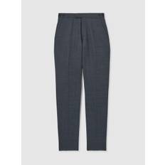 Reiss Reiss Airforce Blue Malibu Slim-Fit Sharkskin Suit Trousers Wool-Blend