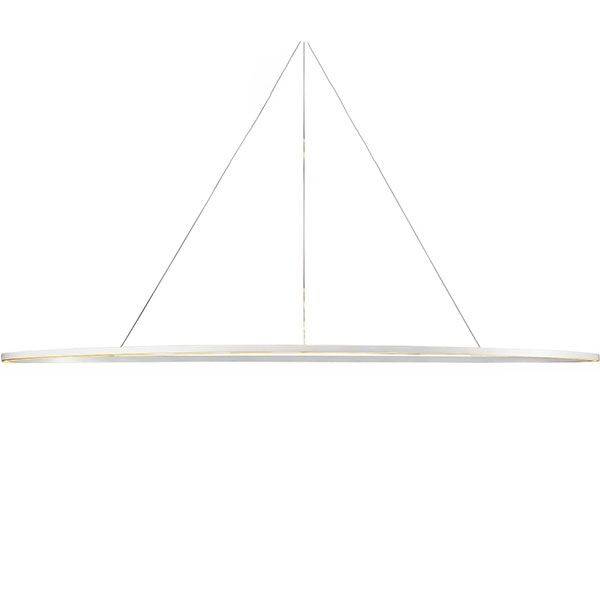 Ellisse Mega Pendel Oval Hvid Downlight 3000k.