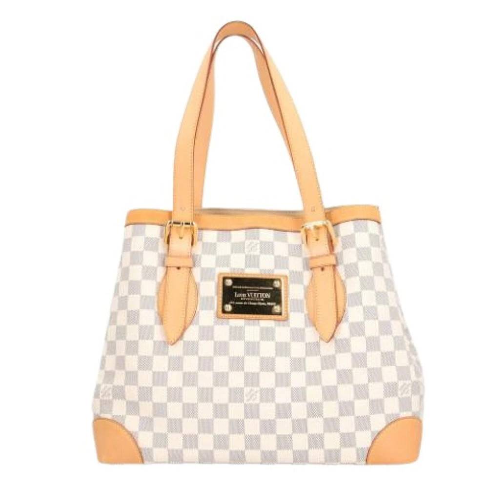 Louis Vuitton Vintage Pre-owned Damier Azur Tote Bag - Vintage - Dame - Hvid - ONE SIZE -