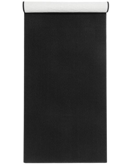 Solid svart - gångmatta på metervara - 100 cm bred - Svart (100 cm)