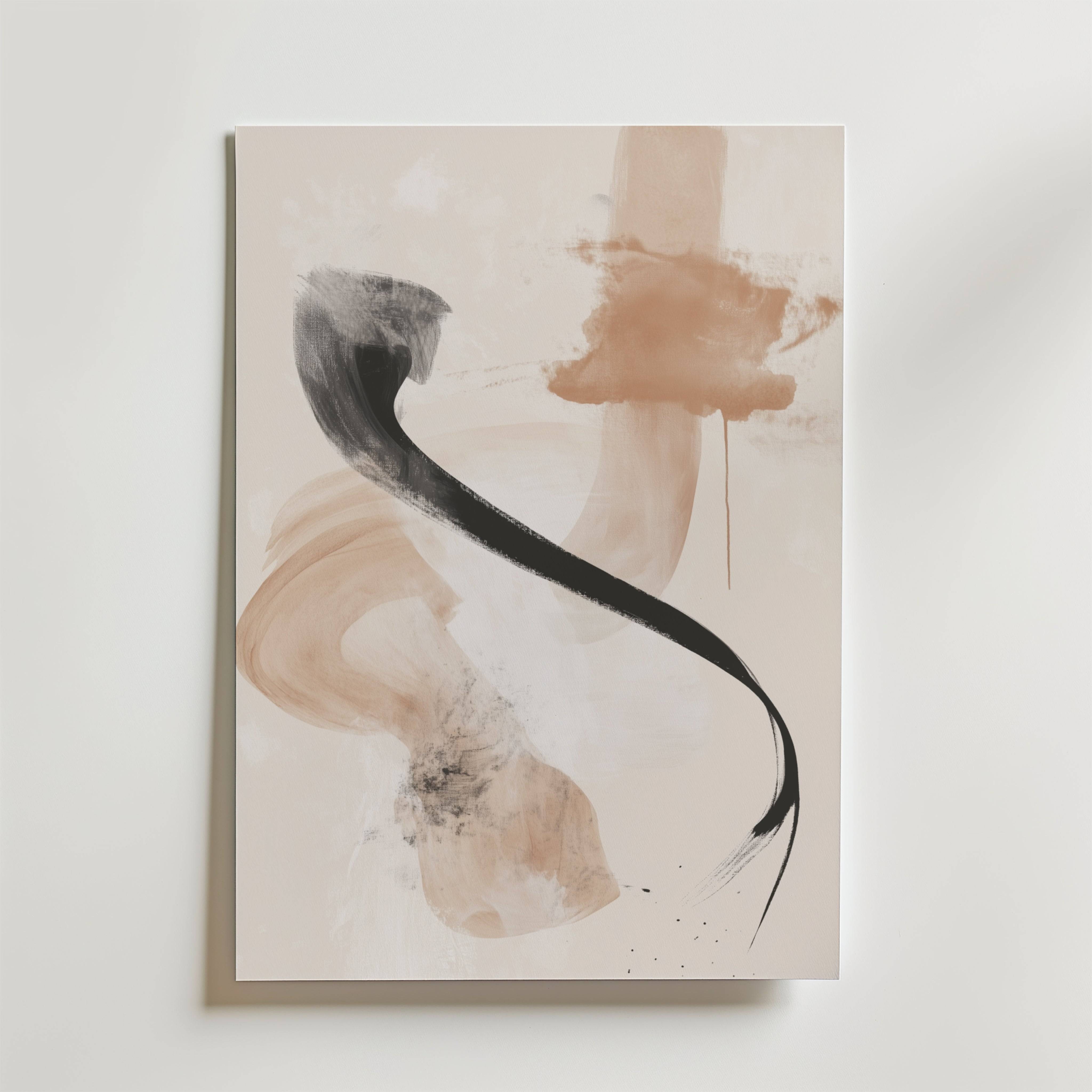 Kinetic Brush Poster - Fine Art Poster 30x40 cm