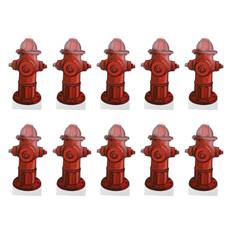 10pcs Dog Pee Pad Trainer Paper Fire Hydrant Shaped Pet Diaper Pad Guide for Puppy