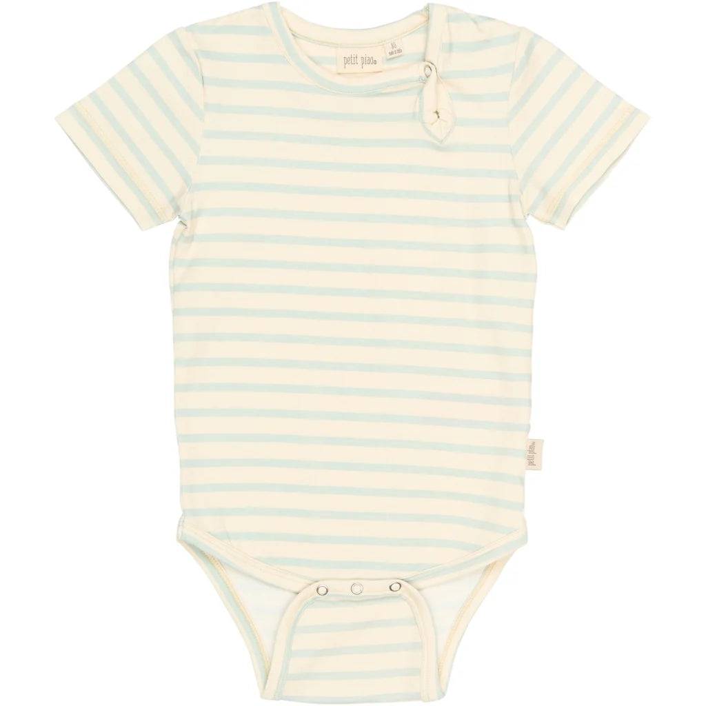 Body m. korte ærmer, Winter Sky Striped, Petit Piao