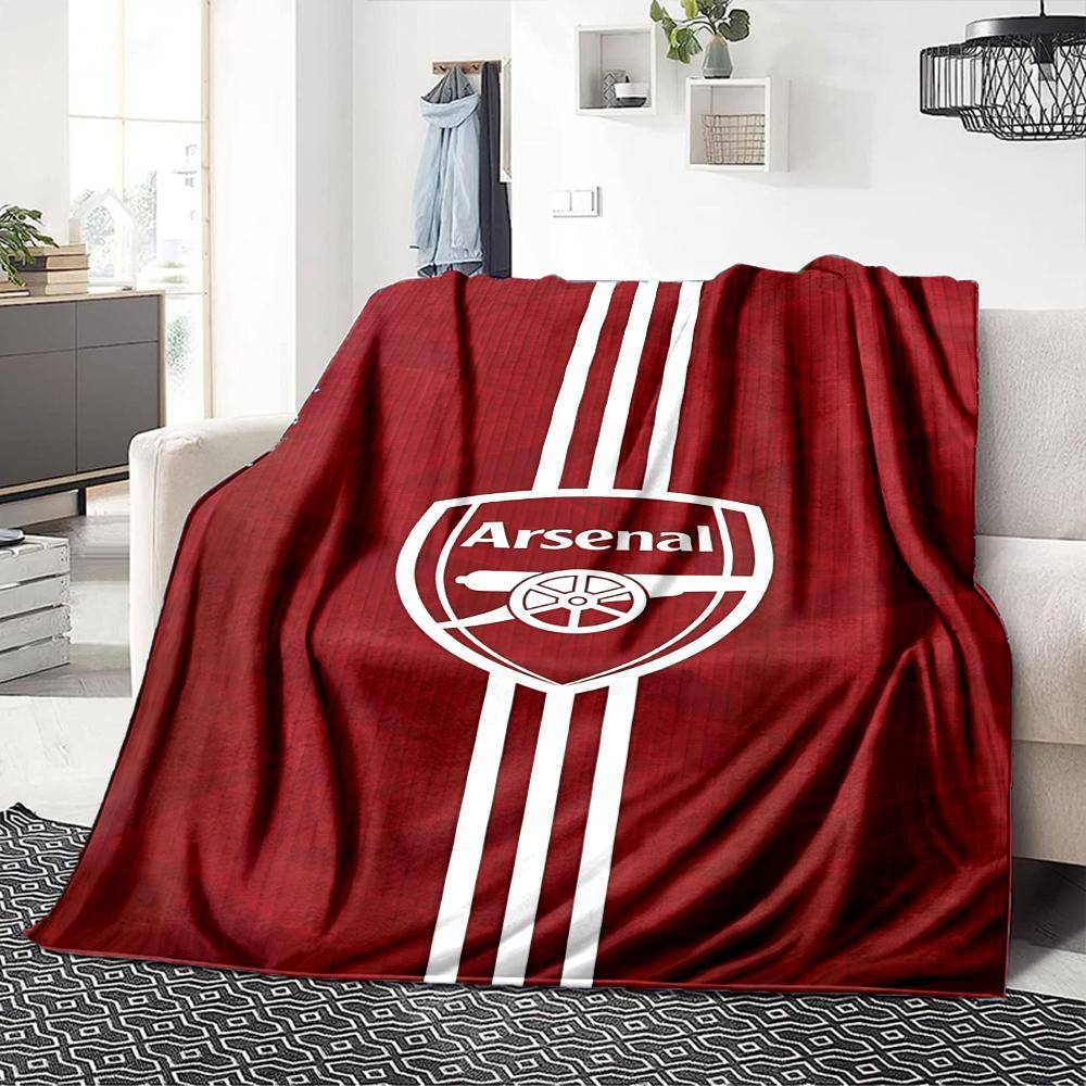 Arsenal Champions Filtar Flanell Tryckt Andningsbar Varm Pläd för Hem Kontor Sängöverkast 0708a31