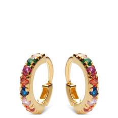 Nubia Color Earring Accessories Jewellery Earrings Hoops Gold Maanesten